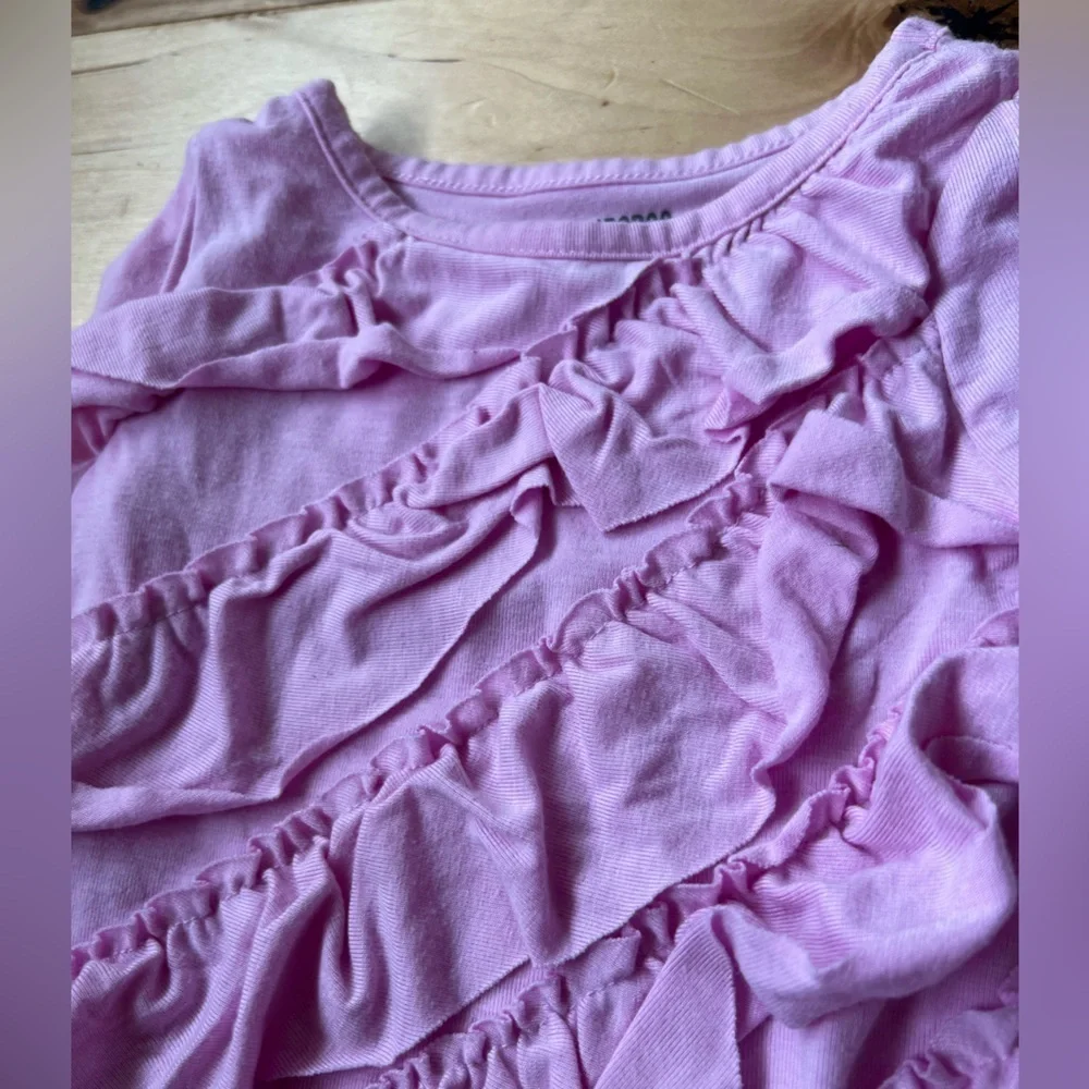 Gymboree Lilac Ruffle Tee Size 6-12 Months